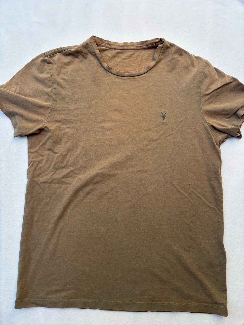 All Saints Short Sleeve Tee in Brown